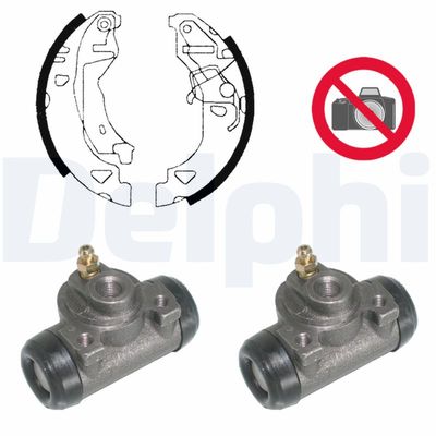 Комплект тормозных колодок DELPHI KP972