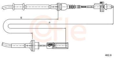 Трос, управление сцеплением COFLE 92.462.6