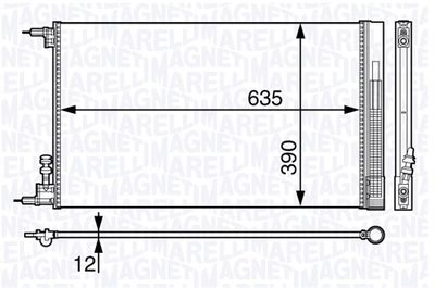 Конденсатор, кондиционер MAGNETI MARELLI 350203713000