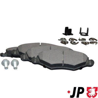 Bremžu uzliku kompl., Disku bremzes JP GROUP 4163600910