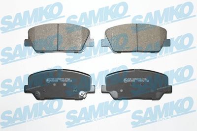 Комплект тормозных колодок, дисковый тормоз SAMKO 5SP1960