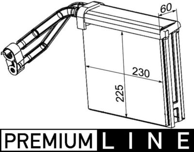 Испаритель, кондиционер MAHLE AE 95 000P