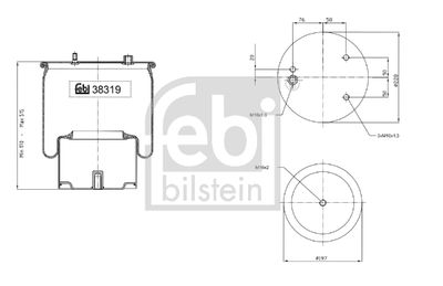 Pneimoatsperes spilvens, Pneimopiekare FEBI BILSTEIN 38319