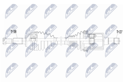Piedziņas vārpsta NTY NPW-FR-208
