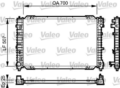 Radiators, Motora dzesēšanas sistēma VALEO 734468