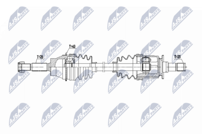 Приводной вал NTY NPW-MS-096