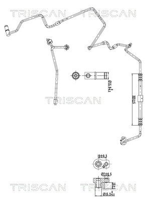 Augst-/Zemspiediena cauruļvads, Gaisa kond. sist. TRISCAN 9010 29019
