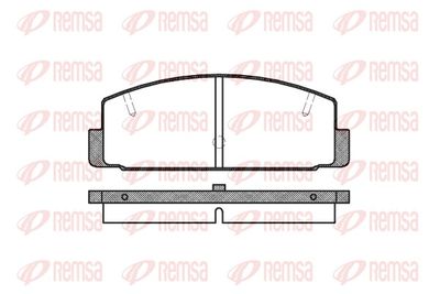 Комплект тормозных колодок, дисковый тормоз REMSA 0179.20
