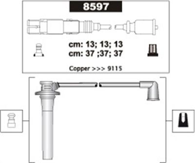 Augstsprieguma vadu komplekts MAGNETI MARELLI 941318111303