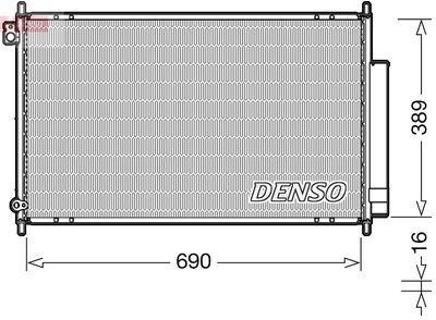 Конденсатор, кондиционер DENSO DCN40016
