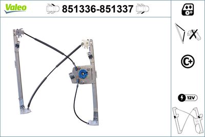 Стеклоподъемник VALEO 851336