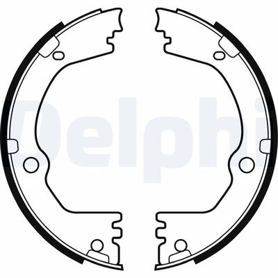Bremžu loku kompl., Stāvbremze DELPHI LS2090