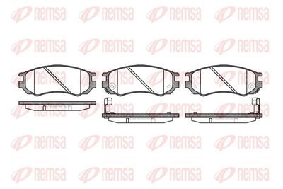 Bremžu uzliku kompl., Disku bremzes REMSA 0395.02