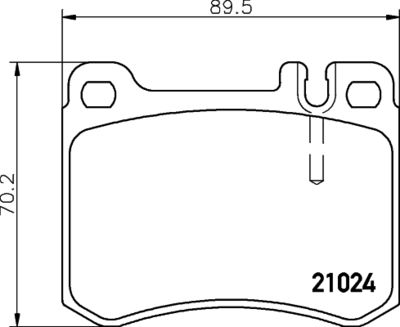 Bremžu uzliku kompl., Disku bremzes HELLA PAGID 8DB 355 007-611
