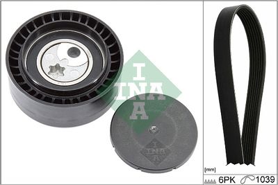 Ķīļrievu siksnu komplekts Schaeffler INA 529 0411 10