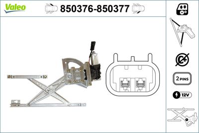 Стеклоподъемник VALEO 850376