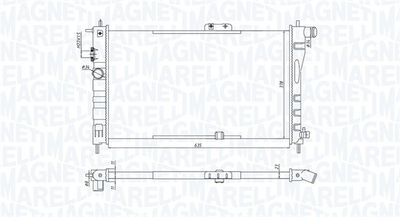 Radiators, Motora dzesēšanas sistēma MAGNETI MARELLI 350213199800