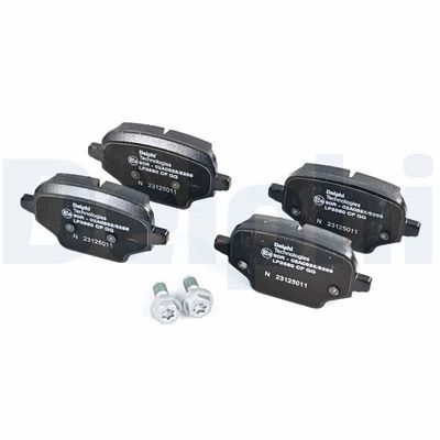 Комплект тормозных колодок, дисковый тормоз DELPHI LP3580