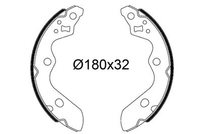 Комплект тормозных колодок VALEO 564321