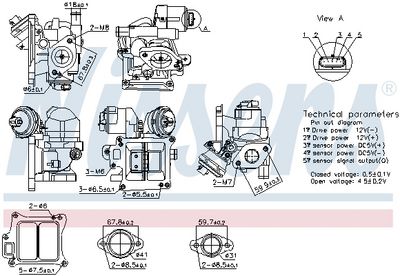 Клапан возврата ОГ NISSENS 98383