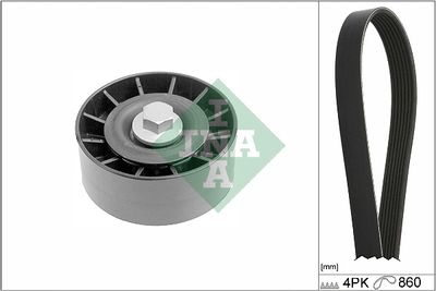 Ķīļrievu siksnu komplekts Schaeffler INA 529 0392 10