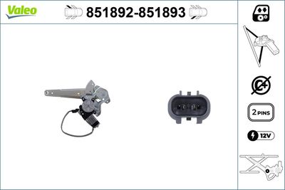 Стеклоподъемник VALEO 851892