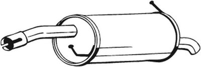 Глушитель выхлопных газов конечный BOSAL 154-409