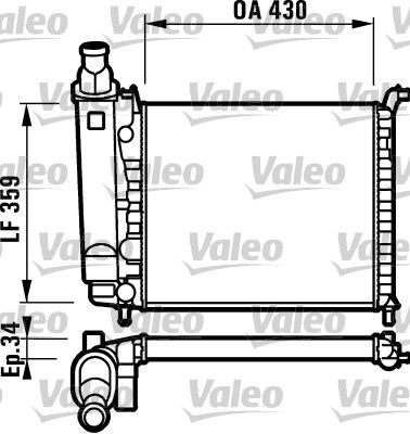 Radiators, Motora dzesēšanas sistēma VALEO 732004