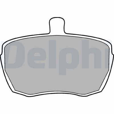 Комплект тормозных колодок, дисковый тормоз DELPHI LP41