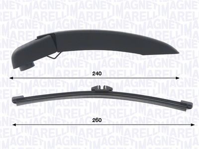 Комплект рычагов стеклоочистителя, система очистки стекол MAGNETI MARELLI 000723180470