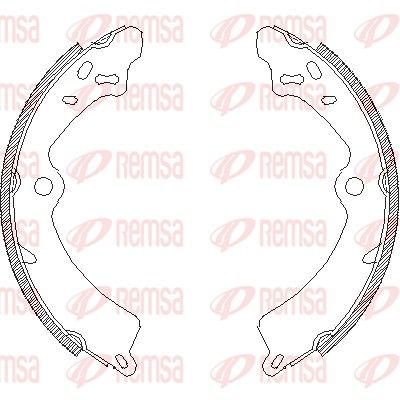 Тормозные колодки REMSA 4349.00