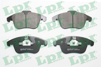 Комплект тормозных колодок, дисковый тормоз LPR 05P2083