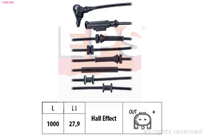 Devējs, Riteņu griešanās ātrums EPS 1.960.020