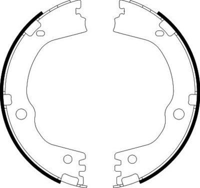 Bremžu loku kompl., Stāvbremze HELLA 8DA 355 051-211