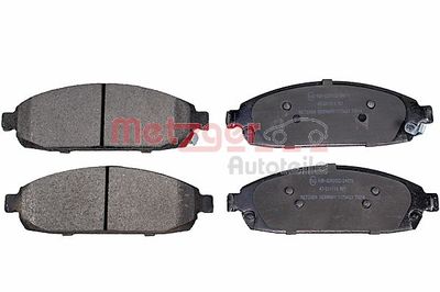 Bremžu uzliku kompl., Disku bremzes METZGER 1170423