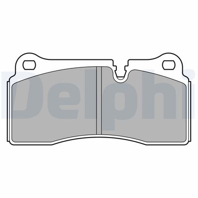 Комплект тормозных колодок, дисковый тормоз DELPHI LP3595