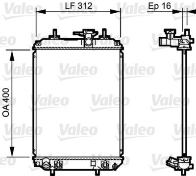 Radiators, Motora dzesēšanas sistēma VALEO 735259