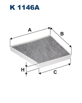 Filtrs, Salona telpas gaiss FILTRON K 1146A