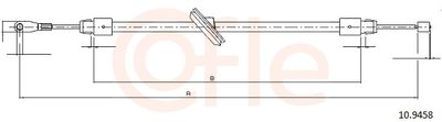 Тросик, cтояночный тормоз COFLE 92.10.9458
