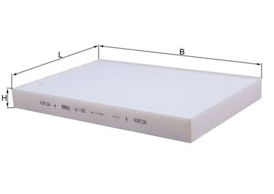 Filtrs, Salona telpas gaiss KNECHT LA 1162