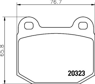 Bremžu uzliku kompl., Disku bremzes HELLA PAGID 8DB 355 009-061