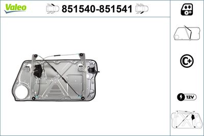 Стеклоподъемник VALEO 851540