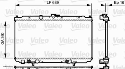Radiators, Motora dzesēšanas sistēma VALEO 734706