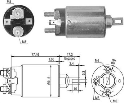 Ievilcējrelejs, Starteris MAGNETI MARELLI 940113050395