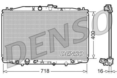 Radiators, Motora dzesēšanas sistēma DENSO DRM40023