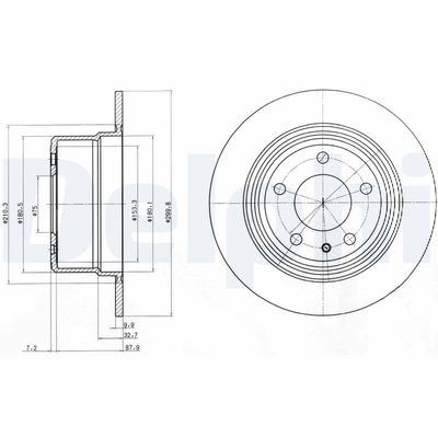 Bremžu diski DELPHI BG3038