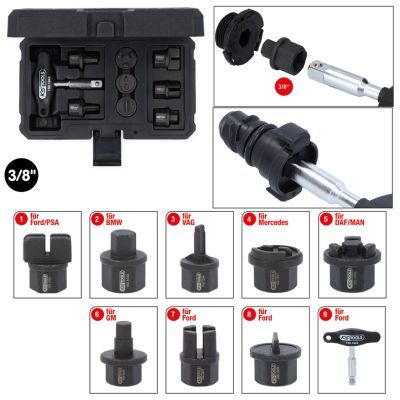 KS TOOLS 1501040 Muciņatslēgu komplekts, Eļļas