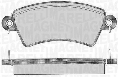 Bremžu uzliku kompl., Disku bremzes MAGNETI MARELLI 363916060537