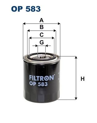 FILTRON OP583 Eļļas filtrs