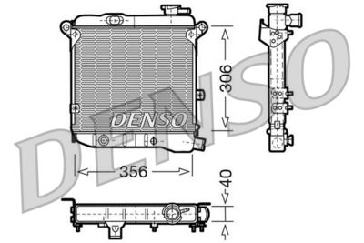 Radiators, Motora dzesēšanas sistēma DENSO DRM09002